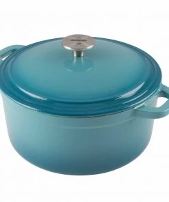 Zelancio 6 Quart Enameled Cast Iron Dutch Oven With Lid