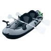 Elkton Outdoors Cormorant Inflatable 2 Person Fishing Kayak Set With 6 Rod Holders, Paddles, Double Action Pump