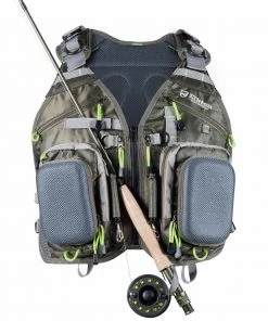 Elkton Outdoors Fly Fishing Vest Backpack With Wading Pack