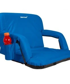 Games & Recreation Driftsun Folding Stadium Seat, Reclining Bleacher Chair