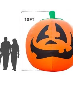 Holidayana Inflatable Halloween Pumpkin Decoration With Built-In Fan And LED Lights HOME GOODS