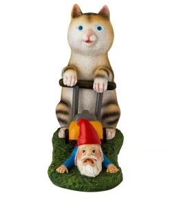 Holidayana Mow Your Gnome Yard Figure HOME GOODS 15 Holidayana Mow Your Gnome Yard Figure HOME GOODS