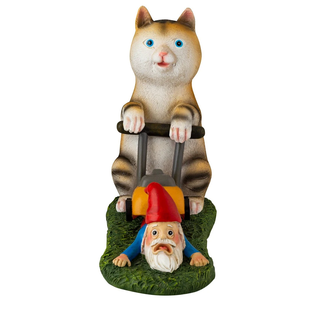 Holidayana Mow Your Gnome Yard Figure HOME GOODS 7 Holidayana Mow Your Gnome Yard Figure HOME GOODS