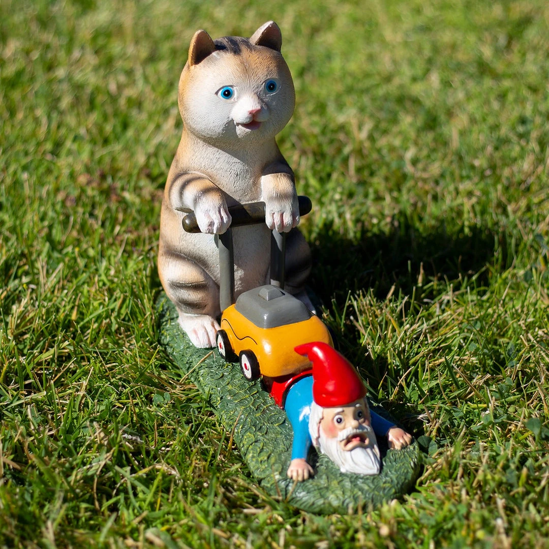 Holidayana Mow Your Gnome Yard Figure HOME GOODS 9 Holidayana Mow Your Gnome Yard Figure HOME GOODS