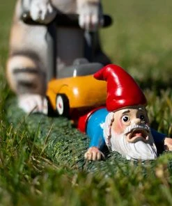 Holidayana Mow Your Gnome Yard Figure HOME GOODS 18 Holidayana Mow Your Gnome Yard Figure HOME GOODS