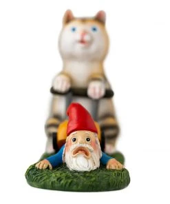 Holidayana Mow Your Gnome Yard Figure HOME GOODS