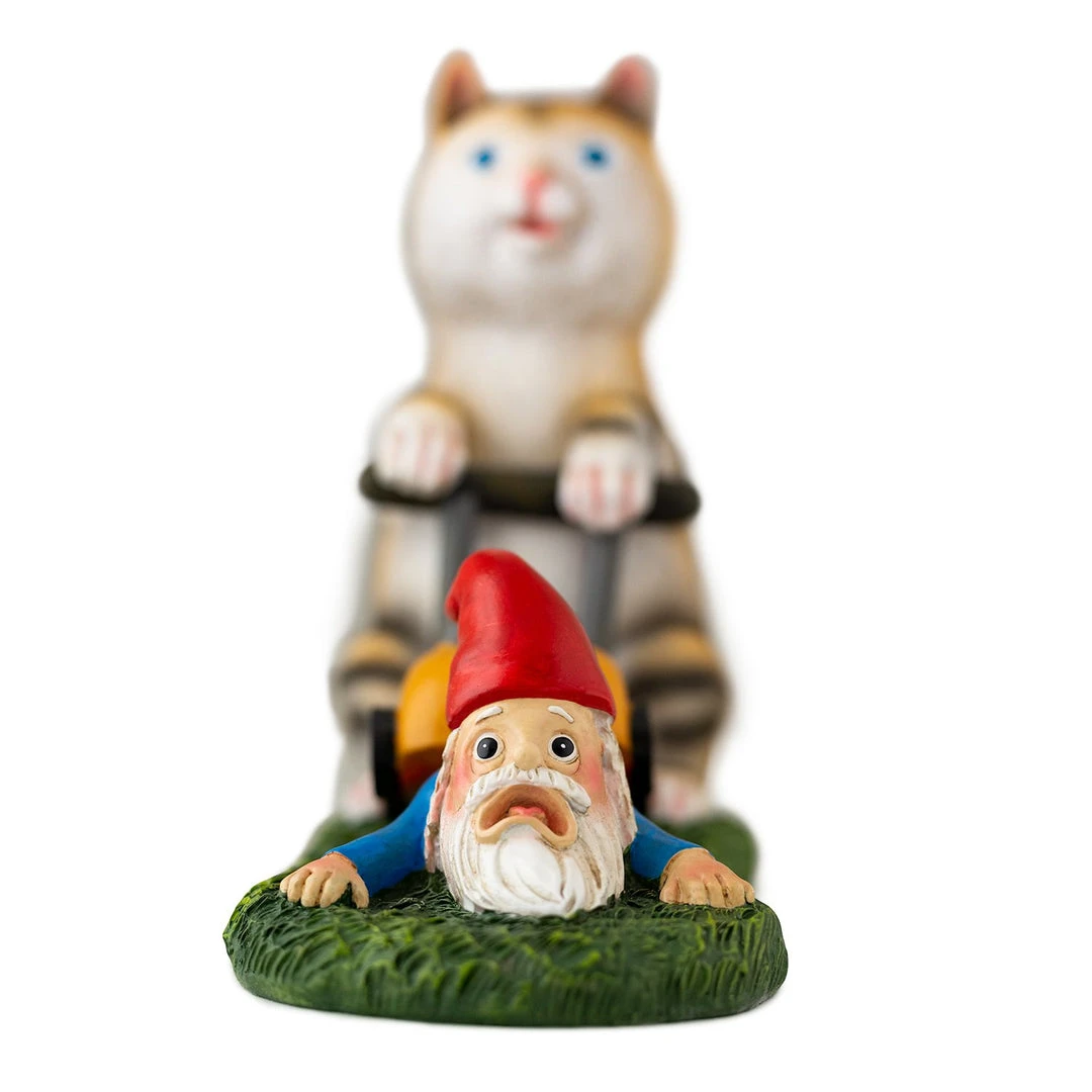 Holidayana Mow Your Gnome Yard Figure HOME GOODS 4 Holidayana Mow Your Gnome Yard Figure HOME GOODS