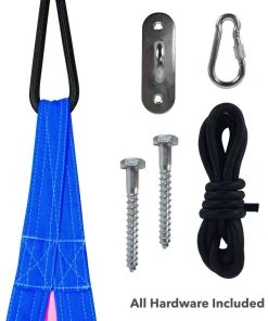 Driftsun Kids Indoor And Outdoor Hammock Pod Package, Green Trim