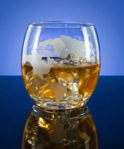 Atterstone Globe Whiskey Glassware Set | 12 Oz Capacity HOME GOODS